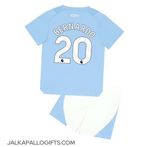 Manchester City Bernardo Silva #20 Koti Peliasu Lasten 2023-24 Lyhythihainen (+ Lyhyet housut)